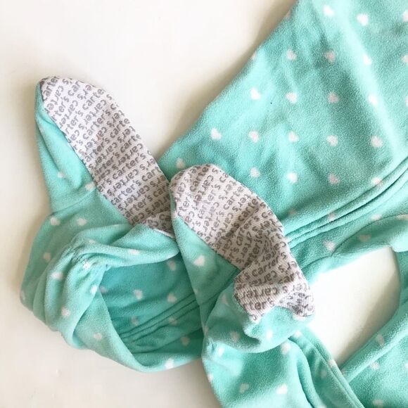 Carters floral print fleece footed pajama play  5T - Picture 5 of 8